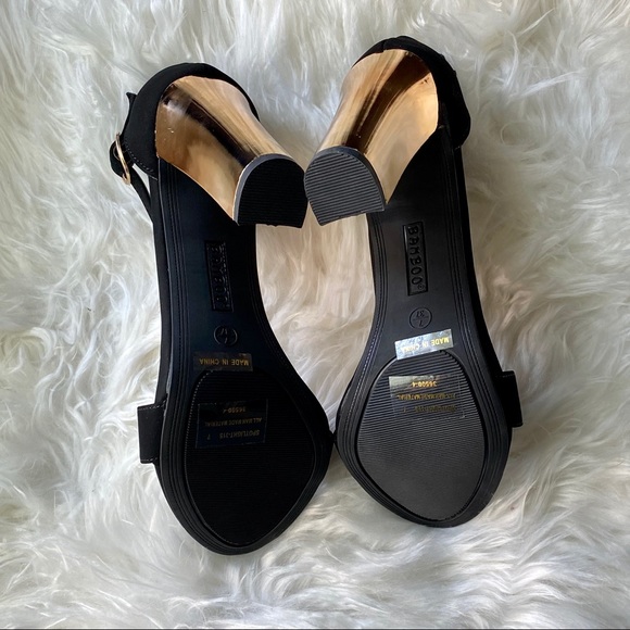 ‼️SOLD‼️ NIB Bamboo Ankle strap metal heel - Picture 5 of 5